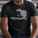 Haiti Map Fingerprint T-Shirt