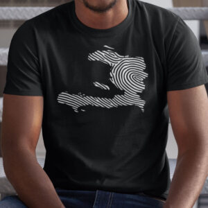 Haiti Map Fingerprint T-Shirt